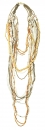 Sehr edel: 15-reihige Halskette "Gold"